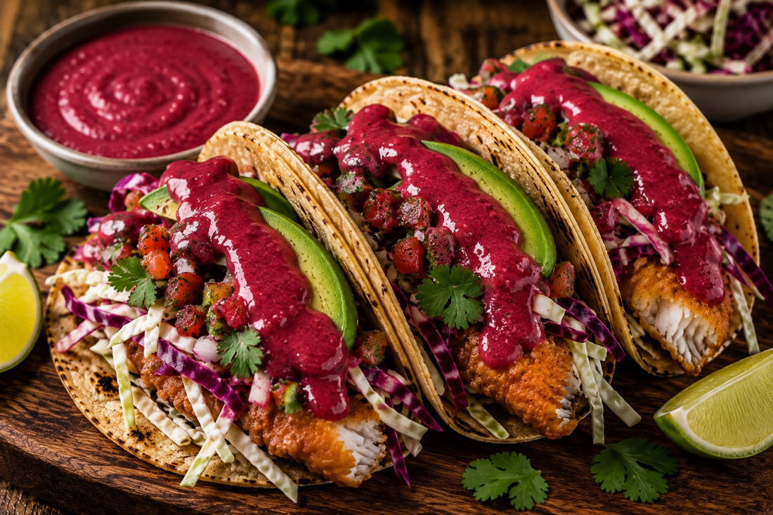 Crispy Fish Tacos with Blush Bite
