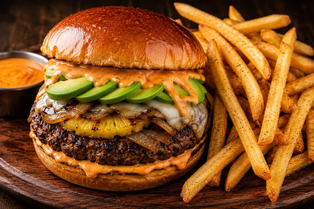 Gourmet Burger with Habanero Chimichurri