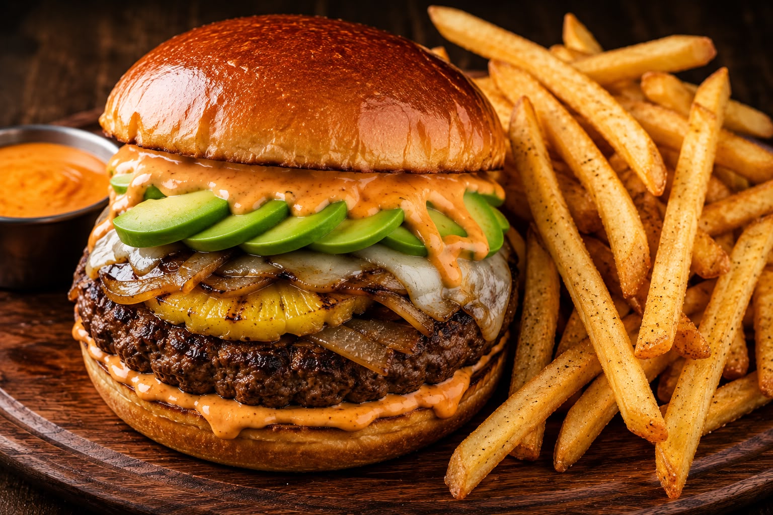 Gourmet Burger with Habanero Chimichurri